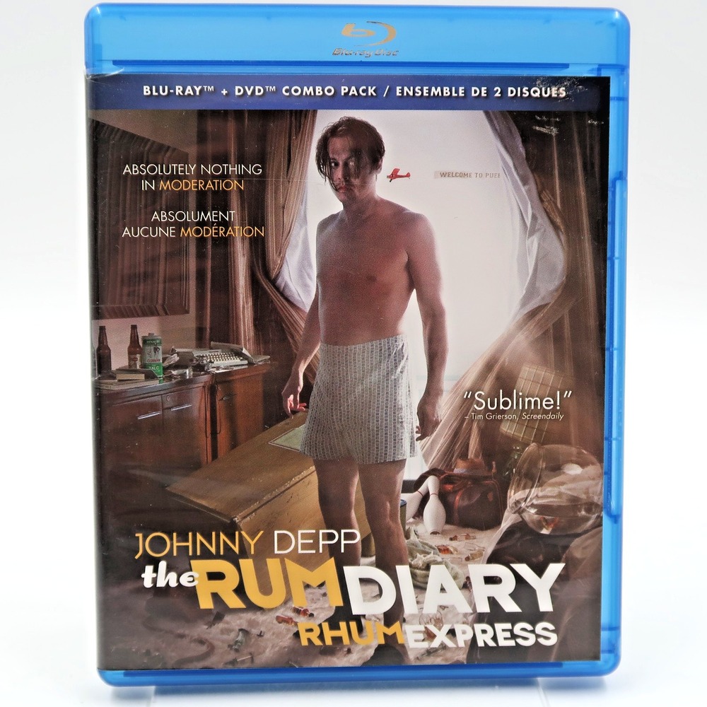 The Rum Diary Blu-ray DVD 2011 Johnny Depp Sony Pictures Movie
